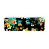 Fine Cute Cool Girly Retro Floral Mode Etiket (Voorkant)