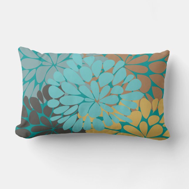 Fine Cute Cool Girly Retro Floral Mode Kussen (Voorkant)