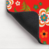 Fine Cute Cool Girly Retro Floral Mode Muismat (Hoek)