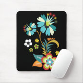 Fine Cute Cool Girly Retro Floral Mode Muismat (Met muis)