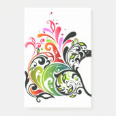 Fine Cute Cool Girly Retro Floral Mode Post-it® Notes (Voorkant)