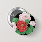 Fine Cute Cool Girly Retro Floral Mode Ronde Button 5,7 Cm (Voorkant /achterkant)