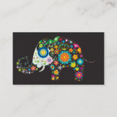 Fine Cute Cool Girly Retro Floral Mode Visitekaartje (Achterkant)