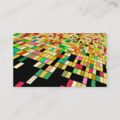 Fine Cute Cool Girly Retro Floral Mode Visitekaartje (Achterkant)