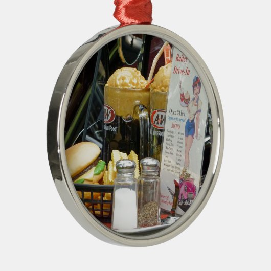 Fine Dining Metalen Ornament (Rechts)