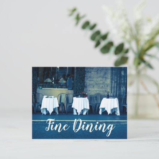 Fine Dining Restaurant for Food Lover and Gourmet Feestdagenkaart (Staand voorkant)