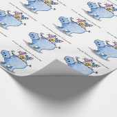 Fine Feathered Friends-Hippo en Vogels Cadeaupapier (Hoek)