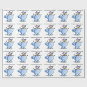 Fine Feathered Friends-Hippo en Vogels Cadeaupapier (Vlak)