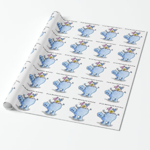 Fine Feathered Friends-Hippo en Vogels Cadeaupapier