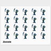 Fine Feathers Vierkante Sticker (Vel)