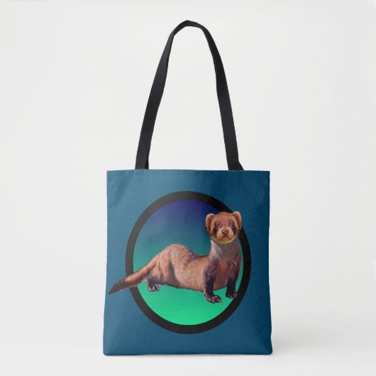 Fine Ferret Tote Bag (Voorkant)