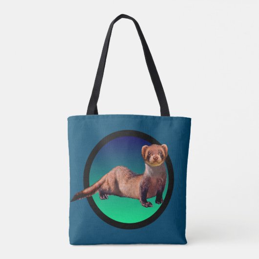 Fine Ferret Tote Bag (Achterkant)