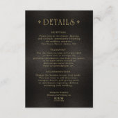 Fine Filigree Gold Wedding Details ID871 Informatiekaartje (Voorkant)