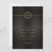 Fine Filigree Gold Wedding ID871 Kaart (Voorkant)
