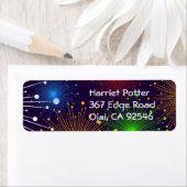 Fine Fireworks Cute Cool Girly Retro Vector Etiket (Insitu)