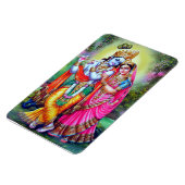 Fine Floral Krishna Radha Magneet (Linkerzijde)