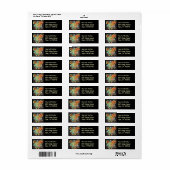 Fine Flower Cool Cute Girly Retro Floral Etiket (Full Sheet)