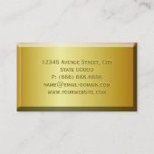 Fine Gold Brick Kijk uit met aangepaste, in reliëf Visitekaartje (Achterkant)