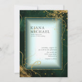 Fine Gold Lines Abstract Wedding V2 Emerald ID867 (Voorkant)