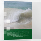 Fine Green Contemmodern Transparency Drieluik Kaart (Binnenzijde eerst)