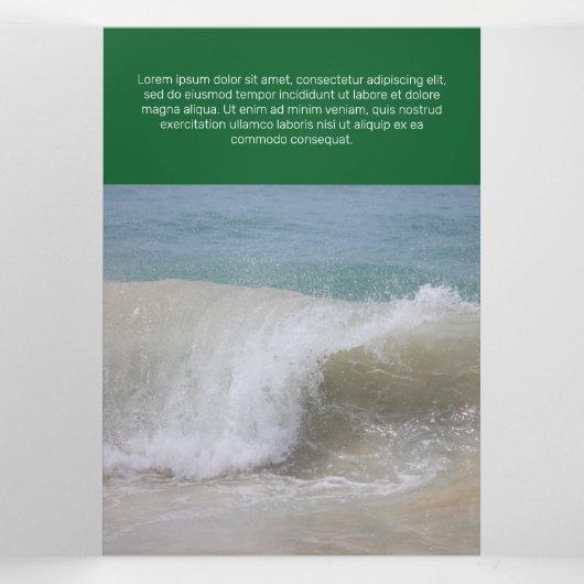 Fine Green Contemmodern Transparency Drieluik Kaart (Binnenkant midden)