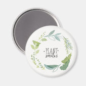 Fine Herbs II | Plant glimlachen Magneet (Voorkant / Achterkant)