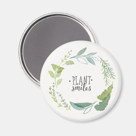 Fine Herbs II | Plant glimlachen Magneet (Voorkant / Achterkant)