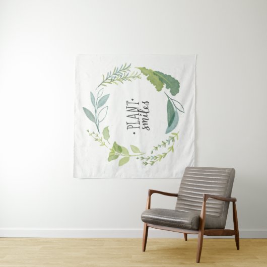 Fine Herbs II | Plant glimlachen Wandkleed (In situ)