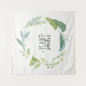 Fine Herbs II | Plant glimlachen Wandkleed (Voorkant)