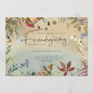 FINE-HERFST Waterverf Friendsgiving Feast Kaart