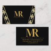 Fine Jewelry Big Folie Chain Branding Visitekaartje (Voorkant / Achterkant)