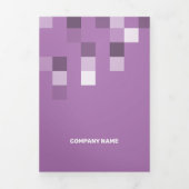 Fine Lila hedendaagse transparantie Drieluik Kaart (Cover)