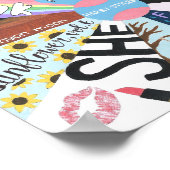 Fine Line Geïnspireerd ventilatorkunst Poster (Hoek)