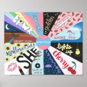 Fine Line Geïnspireerd ventilatorkunst Poster (Voorkant)