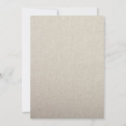 Fine Linen Invitation Kaart (Achterkant)