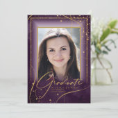 Fine Lines Gold Abstract Afstuderen Plum ID907 (Staand voorkant)