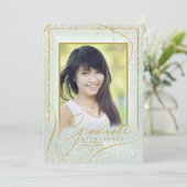 Fine Lines Gold Abstract Afstuderen Sage ID907 (Staand voorkant)