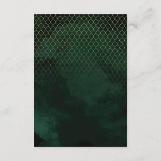 Fine Lines Gold Abstract Details Emerald ID867 Informatiekaartje (Achterkant)