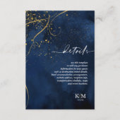 Fine Lines Gold Abstract Details Navy ID867 Informatiekaartje (Voorkant)