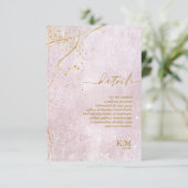 Fine Lines Gold Abstract - Mauve ID867 - Details G Informatiekaartje (Staand voorkant)