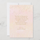 Fine Lines Gold Abstract Wedding Bedankt B-ID867 (Achterkant)