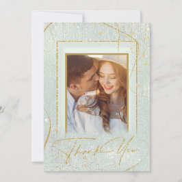 Fine Lines Gold Abstract Wedding Bedankt Sg ID867