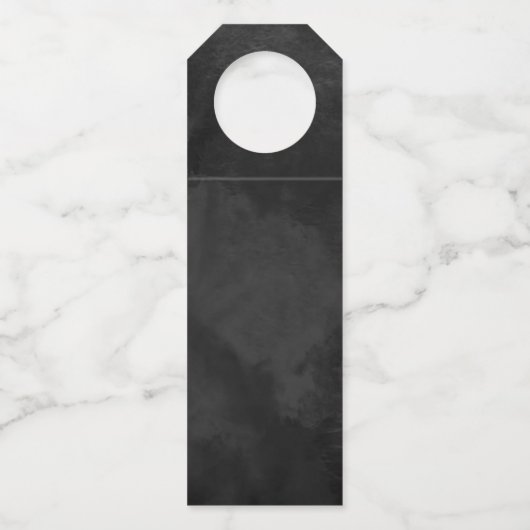 Fine Lines Gold Abstract Wedding Black ID867 Flessenhanger (Achterkant)