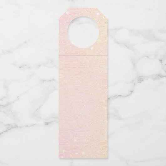 Fine Lines Gold Abstract Wedding Blush ID867 Flessenhanger (Achterkant)