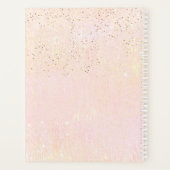 Fine Lines Gold Abstract Wedding Blush ID867 Planner (Achterkant)