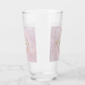 Fine Lines Gold Abstract Wedding Mauve ID867 Glas (Links)