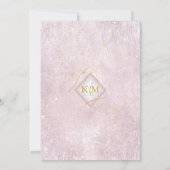 Fine Lines Gold Abstract Wedding Mauve ID867 Save The Date (Achterkant)
