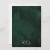Fine Lines Gold Abstract Wedding Menu V1 Grn ID867 (Achterkant)