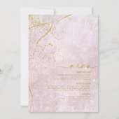 Fine Lines Gold Abstract Wedding Menu V1 Mv ID867 (Voorkant)