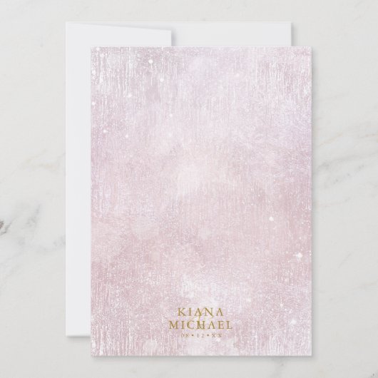 Fine Lines Gold Abstract Wedding Menu V1 Mv ID867 (Achterkant)